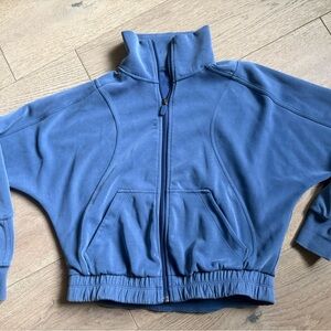lululemon athletica Blue Full-Zip Crop Jacket